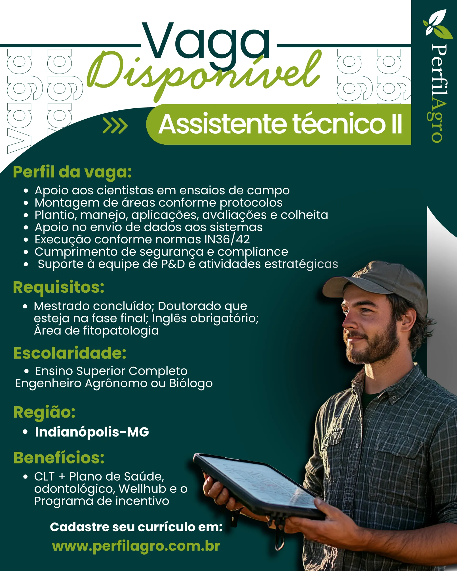Vaga para Assistente técnico II
