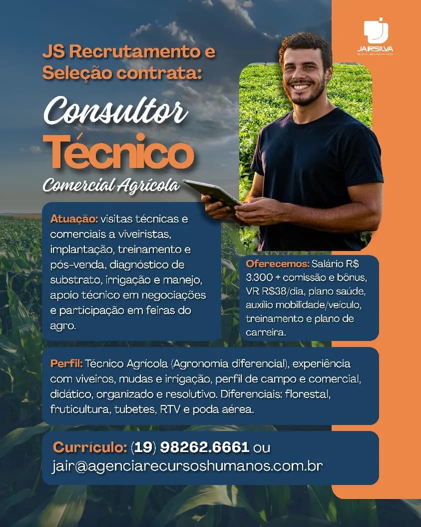 Vaga para Consultor Técnico